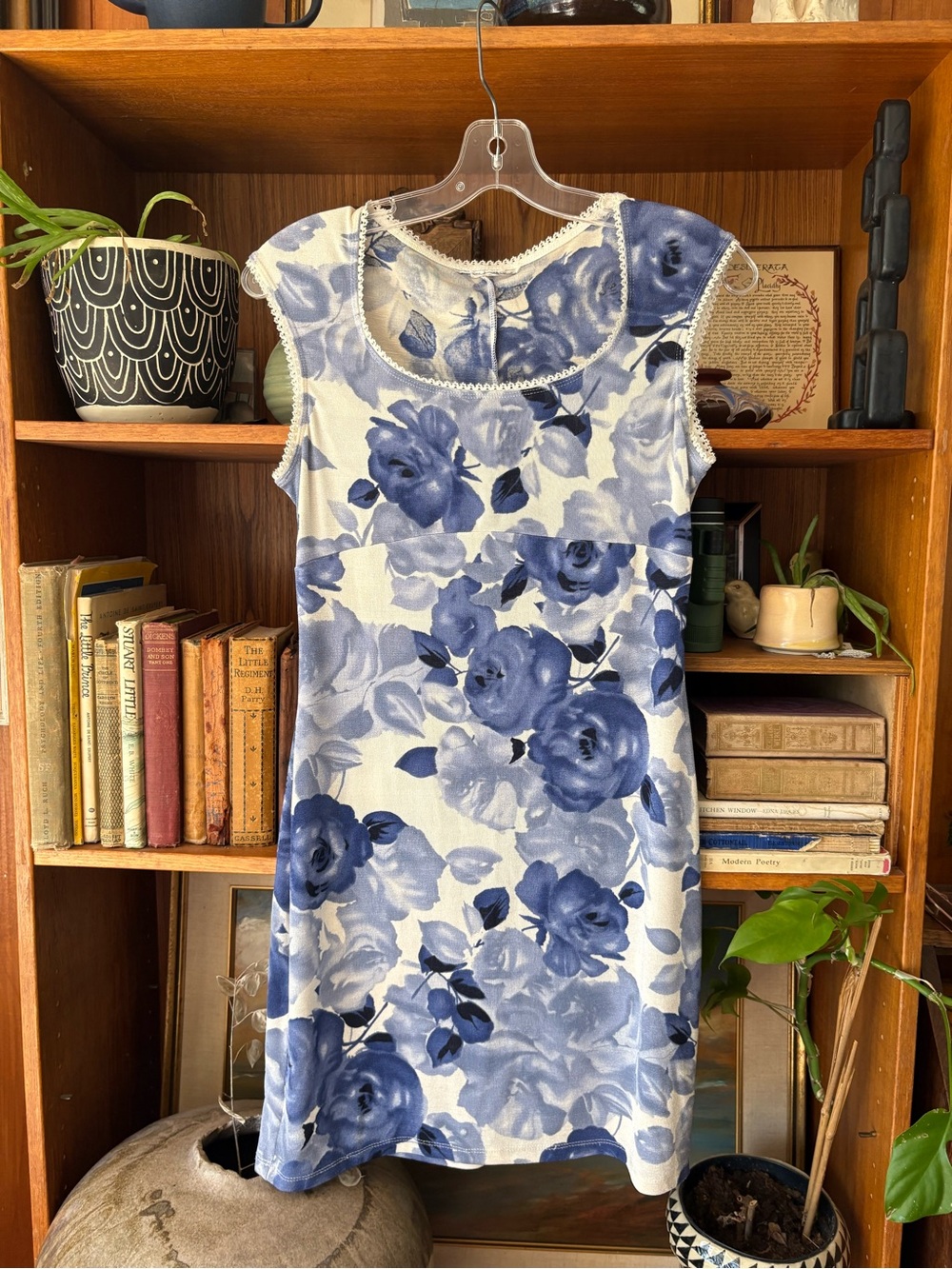 90s Vintage Floral CottageCore Dress S/M
